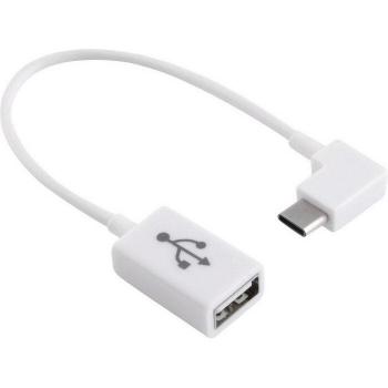 10cm USB-C OTG Cable 90 Degree for Mobile Devices