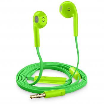 Auricolari Cellular Line Slug Verde con Filo
