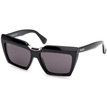 Unisex Black Acetate Square Lenses – Max Mara MM0137 01A