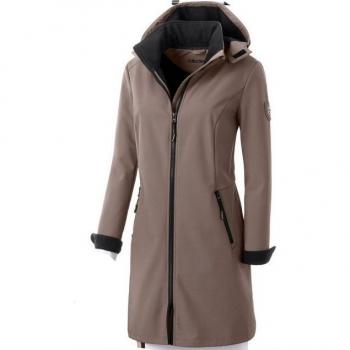 Witt Allwetter-Softshelljacke CASUAL LOOKS – Damen, Gr. 36, grau (taupe)
