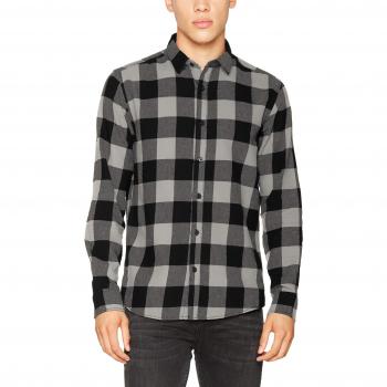 Only & Sons Camicia 'Gudmund' grigio chiaro / nero