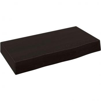 VidaXL Estante de pared de madera de roble tratada 40x20x6 cm Marrón oscuro