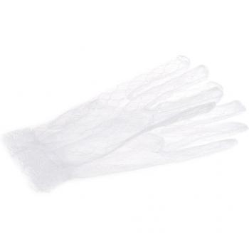 Ivoor Korte Kanten Bruids Handschoenen