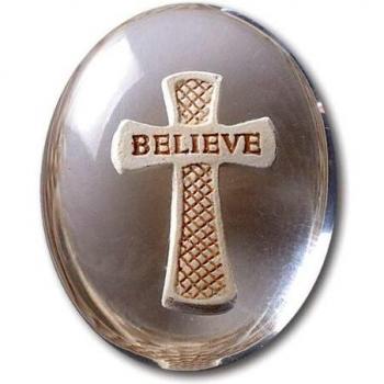 AngelStar 8747 Believe Cross Worry Stone