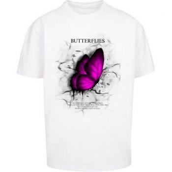 Herren T-Shirt Butterflies von Merchcode in Weiß