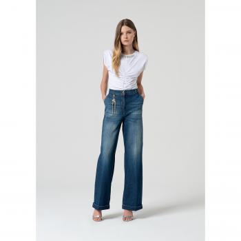 Denim Palazzo Lavaggio Medio