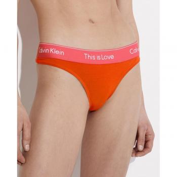 Calvin Klein Underwear Stringtanga 000QF7283E Orange L female