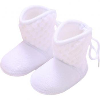 Warm Solid Color Baby Winter Shoes 0-18M