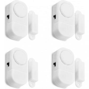 Unotec Kit de 4 Alarmas para Puertas y Ventanas