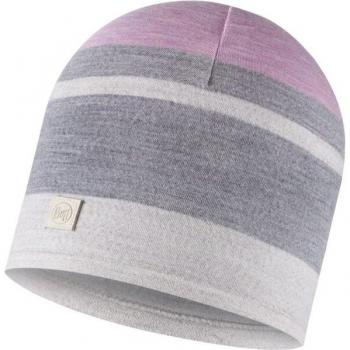 Gorro Buff Merino Move gris claro violeta