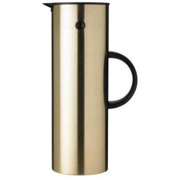 Stelton EM77 Caraffa a Vuoto 1L in Ottone Spazzolato