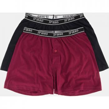 Plus Size Men's Boxer Shorts 2-Pack, JP1880, Purple, Size 12