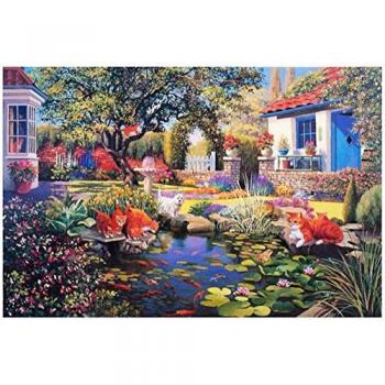 Oase im Garten 1000-Teil-Puzzle – Natürliche Schönheit