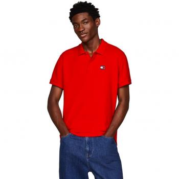 Tommy Jeans Polo Uomini Rosso Profondo