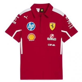 PUMA SF Team Poloshirt Ferrari 2025 – Herren – XXL – Rot
