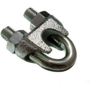 Professional Grade Wire Rope Clamp U Bolt Cable Grip 16mm 5/8 Inch Zinc Plated Steel (Pack of 200)
