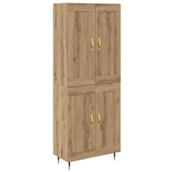 Haut Meuble de Rangement Chêne 69,5 x 34 x 180 cm