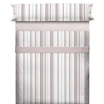 Juego de Sábanas Haradeco 135x190/200cm, 100% Algodón, 3 Piezas, Bajera para Colchón de 30cm, Fabricado en España