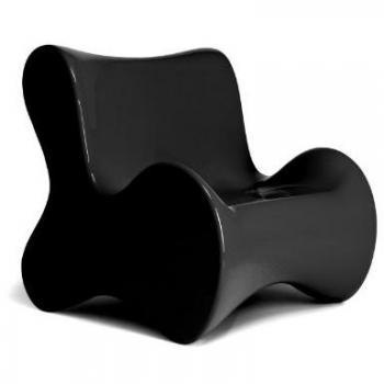 Sessel Vondom Doux – Schwarze Metallic‑Optik