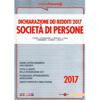 Dichiarazione dei redditi 2017. Società di persone