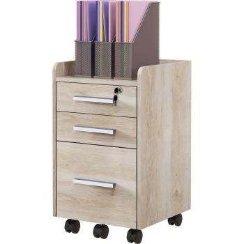 Bureau Compact avec 3 Tiroirs et Verrou
