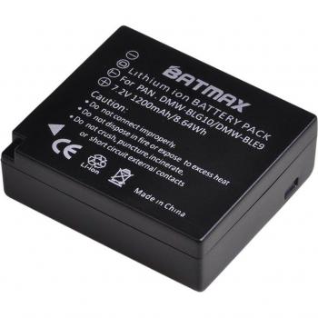 Dual USB LCD Charger with 2x 1200mAh DMW-BLG10E Batteries for Panasonic LUMIX GF5, GF6, GX7, LX100, GX80, GX85