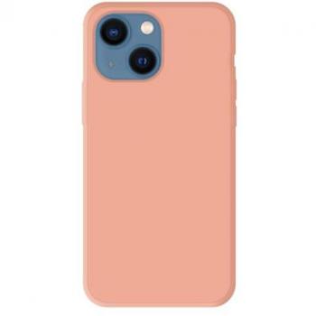 Coque silicone mat rose pâle pour iPhone 13 Mini