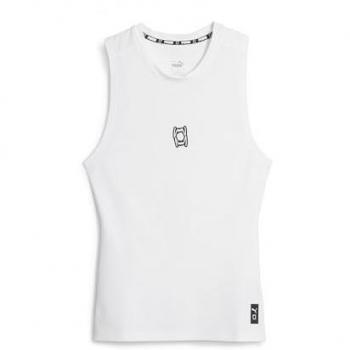 Puma Haut de Basket Sans Manches Hoops Team Homme Blanc M