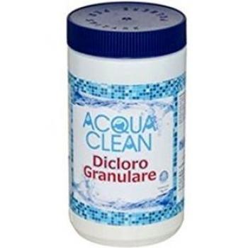 Dicloro Granulare Acqua Clean 1 kg 2 PEZZI Cloro per piscina