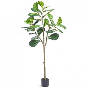Mophorn 5 ft. Faux Fiddle Leaf Fig Tree with Anti-Tip Feature