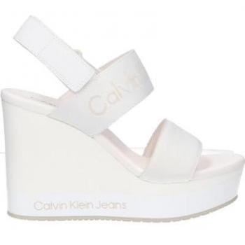 Calvin Klein Jeans Sandali Wedge Bianco