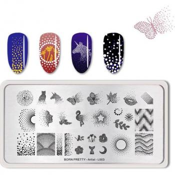 Placas de Arte para Uñas BORN PRETTY