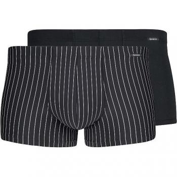 Skiny Herren Mikrofaser Pants 2er Set Power Line Schwarz, Größe L