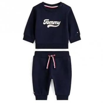 TOMMY HILFIGER Ensemble Bébé Pull et Pantalon de Jogging Bleu Marine 86