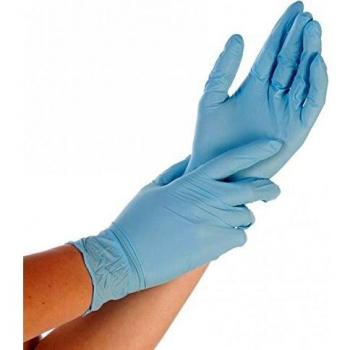 Nitril-Handschuh ALLFOOD® SAFE, puderfrei, 24 cm, blau, Größe:M