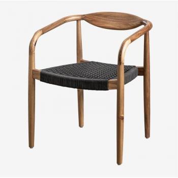 Sklum 4 Sedie Legno Acacia Corda Mallory
