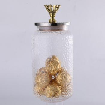 Candy Glass Bottles with Dust-proof Covers