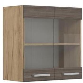 Vicco R-Line Mobile cucina vetro 60 cm Grigio nobile