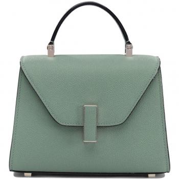 Valextra Women's Green Leather Crossbody Bag