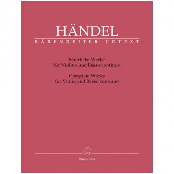 Sämtliche Werke für Violine und Basso continuo. Partitur mit Stimmen, Urtextausgabe