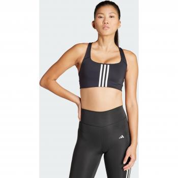 Sujetador Deportivo Adidas Powerimpact 3 Franjas Negro Mujer