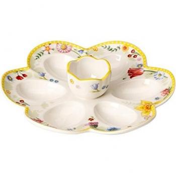 Villeroy und Boch Eierteller, mehrfarbig, Hartporzellan