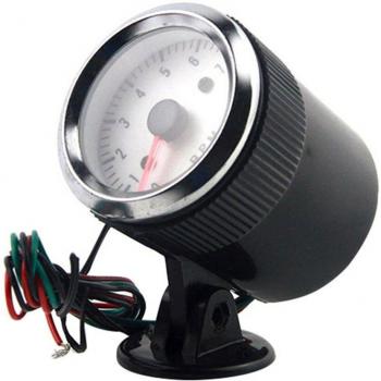 Tacómetro 52 mm Azul LED 12 V – Medidor Turbo Boost