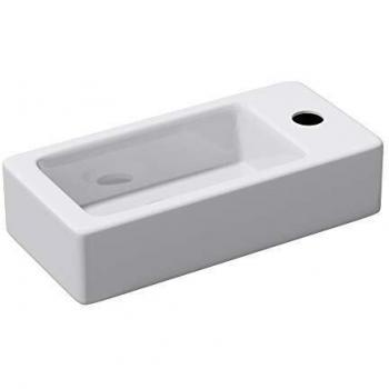 Doporro Brüssel3053 Hängewaschbecken Keramik in weiß mit Nano-Versiegelung