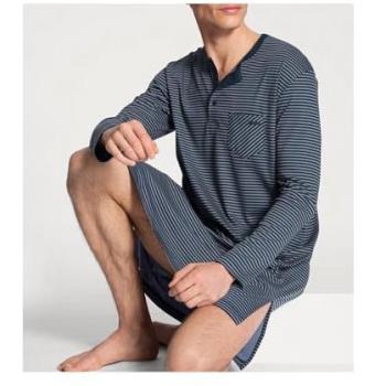 CALIDA Nachthemd Relax Streamline für Herren, Größe M, Blau