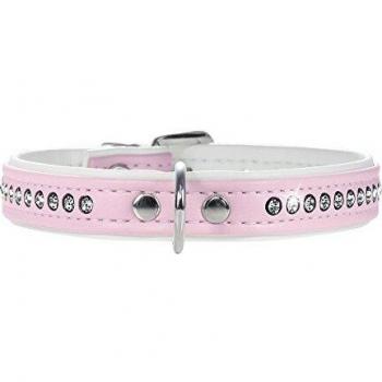 Collare Modern Art per Cani in Similpelle Rosa 42 cm
