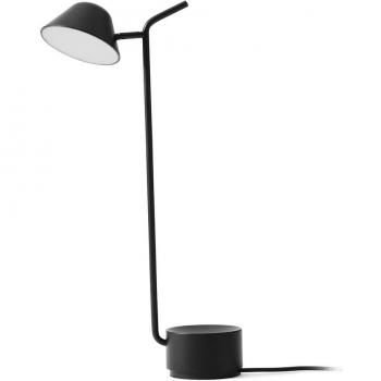 Menu Peek Leselampe mit LED, schwarz