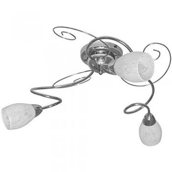Lampada a Perno Riccio 50 cm Cromo 3 Luci