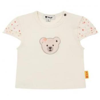 Camiseta de tela suave tono blanco envejecido