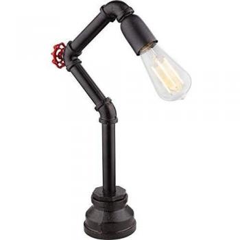 Lampe de table en métal noir 43,4 × 10,5 × 20,9 cm – éclairage contemporain